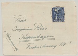 1948, Mi.- Nr.: 962 ZF (vom Ur) als EF (Zehnfachfrankatur West) auf ...