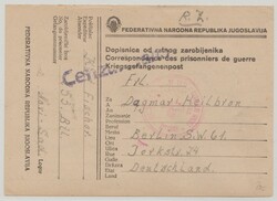 Kriegsgefangenenpost, Karte eines Dt. Kriegsgefangenen in ...
