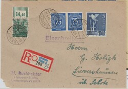 Zehnfach- West / Bizone, 1948, Bizone Mi.- Nrn.: 42 II WOR + ...