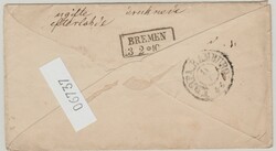 Dänemark, 1862, Unfrankierter Auslandsbrief von Kopenhagen nach ...
