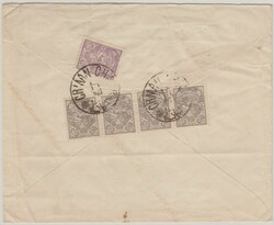 Persien / Iran, ca. 1910- 20, 9 Ch. MiF, rs. auf Fernbrief von ...