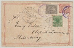 DR/ Japan, MSP No. 40, vom 9.3. 1899, (SMS Deutschland I) DR Mi.- Nr. ...