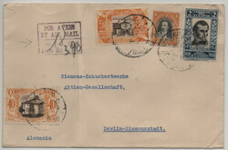 Ecuador, ca. 1932, 3,9 Suc. MiF auf Luftpost- Auslandsbrief von ...
