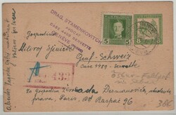 Österreichische Feldpost in Serbien, 1918, 8 Kr. GS + 5 Kr. Zusatz, ...