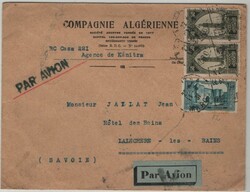Marocco / Algerien, 1931, 2,5 Fr. MiF auf Auslands- Luftpostbrief von ...