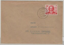 Berlin, in BRD verwendet, 1950, Mi.- Nr.: 62 als EF auf Fernbrief von ...