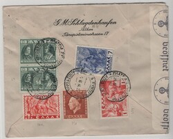 Griechenland, 1940, 17 Dr. MiF rs. auf Luftpost- Auslandsbrief von ...