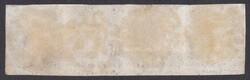 1d Black (SA-DS) Plate 1b horiz strip of 4 Has a pressed out crease- ...