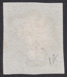 1d Grey Black (IC) Plate 1A in a much worne plate 4 good margins