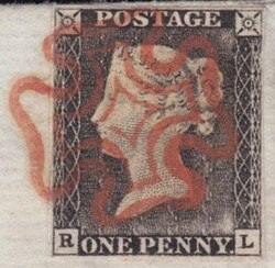 Tunbridge Wells - 12th June 1840- Stamp with 4 clear to good margins- ...