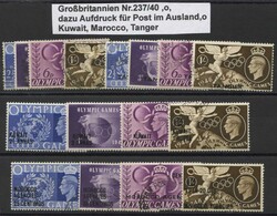 1948, Olympiade London GB 237-240, dazu Olympia - Air - Brief nach ...