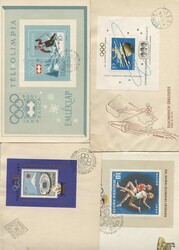 1964 - 1968, Innsbruck, Tokio und Mexico, insgesamt 6 FDC`s mit ...