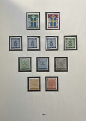 1940 -1974, nur anfangs gestempelt gesammelt, später postfrisch. ...