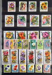 Pflanzen, Blumen, verschiedene Tiere, Autos, Numisbriefe der Nationen ...