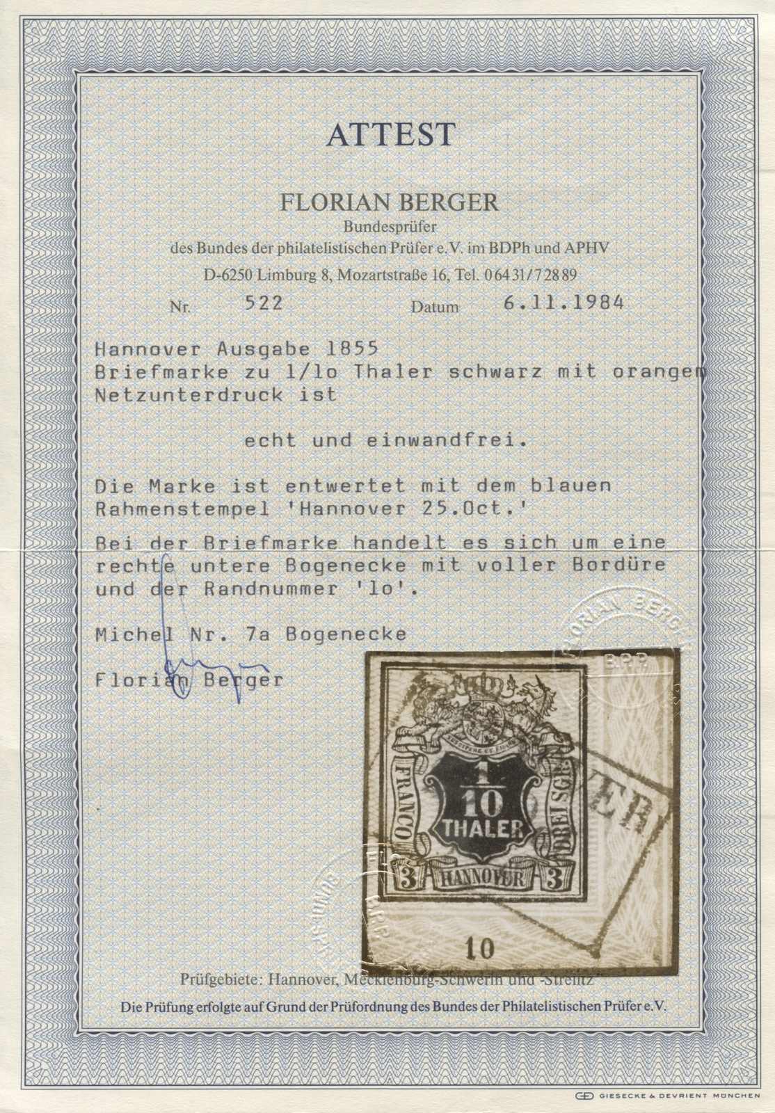 Image 1 for lot number 58 for Tiergarten 20th Stamp and Coin Auction