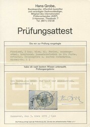 1856, 5 Kop. blau, kleine Perlen, außergewöhnlich breitrandiges ...