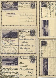 1935/38, 19 gelaufene Bildpostkarten, teils leichte ...