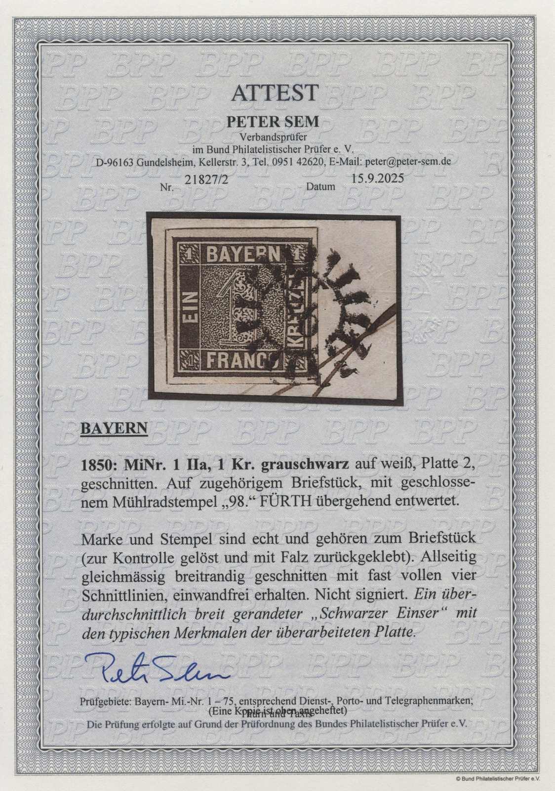Image 1 for lot number 18 for Tiergarten 18th Stamps and Coins Auction