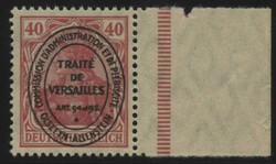 1920, 40 Pf karminrot, nicht verausgabter Wert, ...