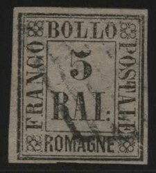 1859, 5 Baj violett, Kabinettstück, Fotoattest Raybaudi ...