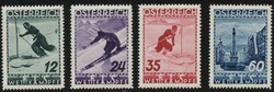 1936, FIS, postfrischer KabinettsatzAutomatically generated ...