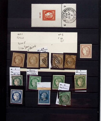 1849-1900 Étude de timbres classiques en un classeur, France et ...