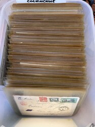 COCHINCHINE environ 370 lettres 1900-1950, affranchissements variés ...