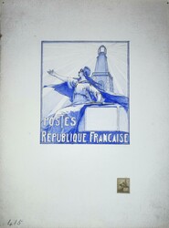 ca1903 (?) Marianne / Semeuse : 4 maquettes à l'aquarelle de Projets ...