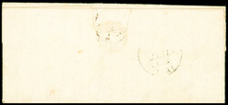 N°3 20c noir obl. avec cad T14 Salins 3 janv 1849, répété à ...