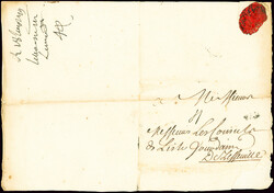 GERS Juin 1719. Lettre adressée aux consuls de l'Isle Jourdain ...