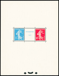 N°2 Exposition philatélique internationale de Strasbourg 1927, neuf ...