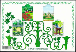 N°120 Salon du Timbre 2008, Jardins, variété sans le doré, neuf ...