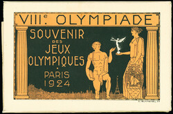 Jeux Olympiques 1924 : série des 8 cartes postales TSC 15c Pasteur ...