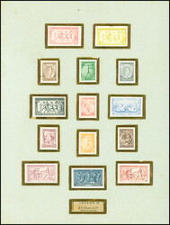1906 Olympic games, set of 14 colour proofs mounted on presentation ...