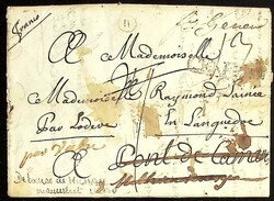 AVEYRON 1814-1875, Groupe de 22 lettres (qq devants) avec nombreuses ...