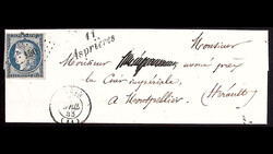 AVEYRON 1814-1875, Groupe de 22 lettres (qq devants) avec nombreuses ...