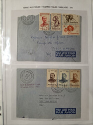 1876-2025, Belle collection des TAAF en 7 albums (1948-2025), en neuf ...