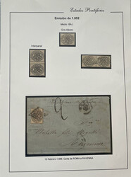 PAPAL STATES 1852--59, Extensive and valuable exhibition collection ...