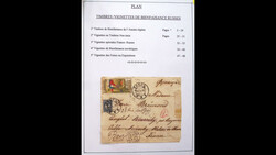 1890-1948, Exhibition collection of Russian Charity Vignettes mounted ...